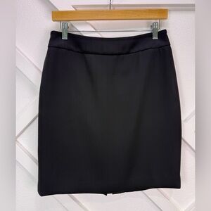 Armani Collezioni Black Pinstripe Pencil Skirt IT 40 US Size 4 Made in Italy